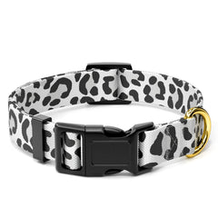 Collar Rnivvi para perros grandes con diseño leopardo y cierre rápido para paseos