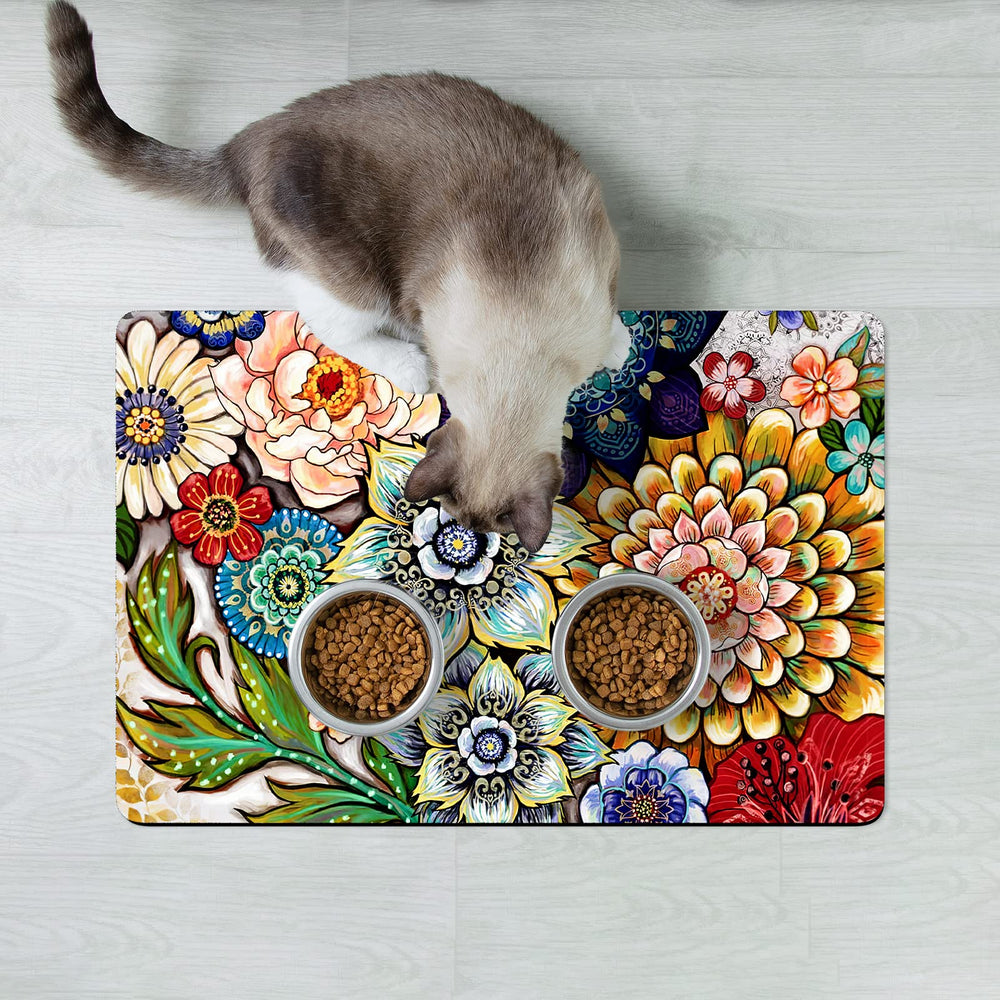 Diseño floral mandala de Rnivvi que armoniza con la decoración del hogar