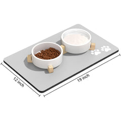 Rnivvi superficie absorbente de ante, corta derrames de agua y comida.