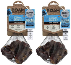 ROAM Avestruz Gnaw-kle Hueso Grande: sabor ahumado y masticación duradera para perros grandes