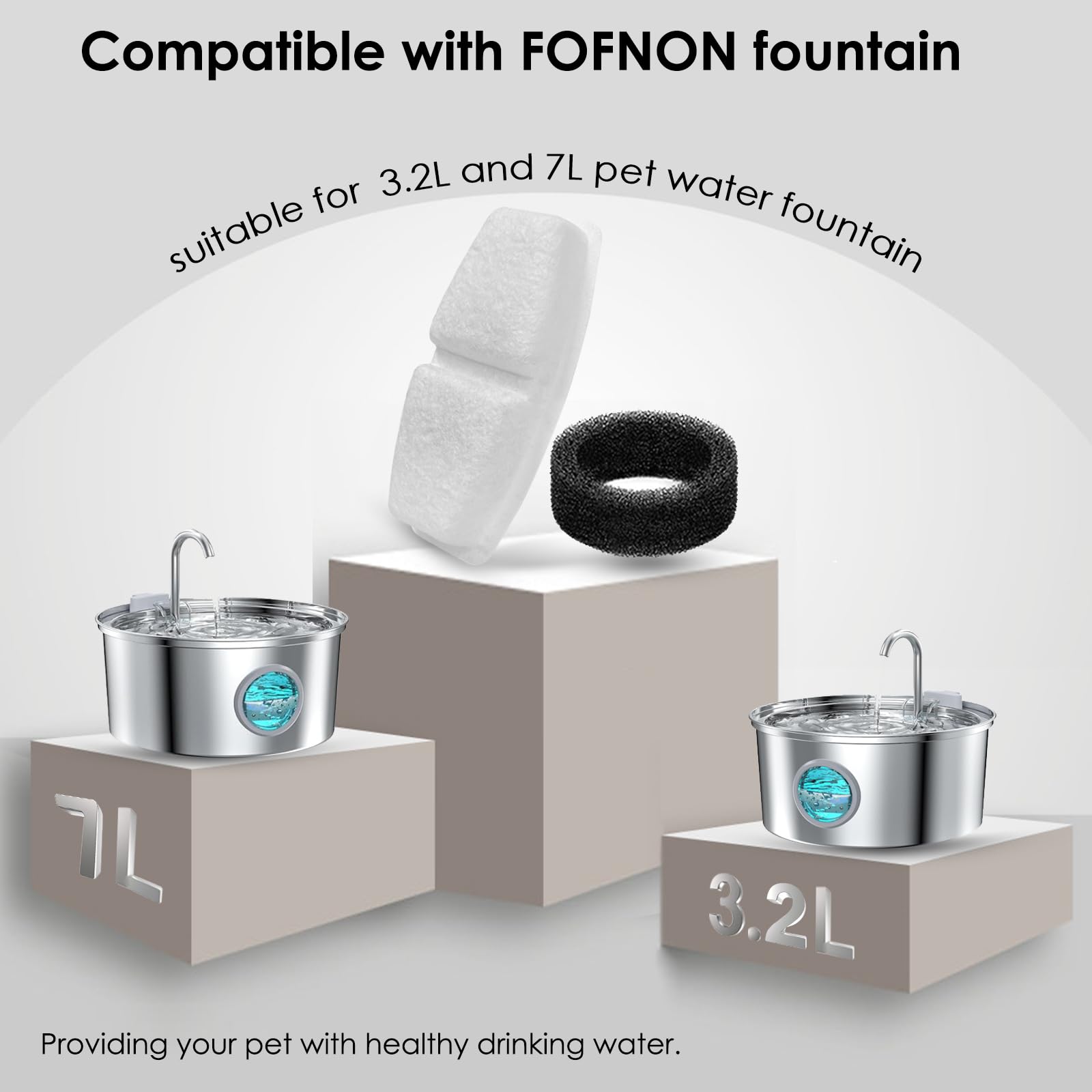 Conjunto ROCK BEARD 28 piezas: filtros y esponjas para agua limpia
