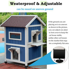 Rockever casa gatos ensamble rápido, estructura estable y montaje sencillo