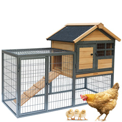 Rockever gallinero dos niveles para uso interior y exterior, estructura estable.