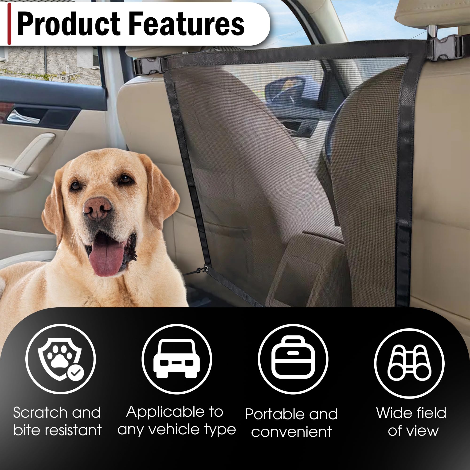 ROCKFEELTEE Compatible con la mayoría de vehículos y asientos traseros