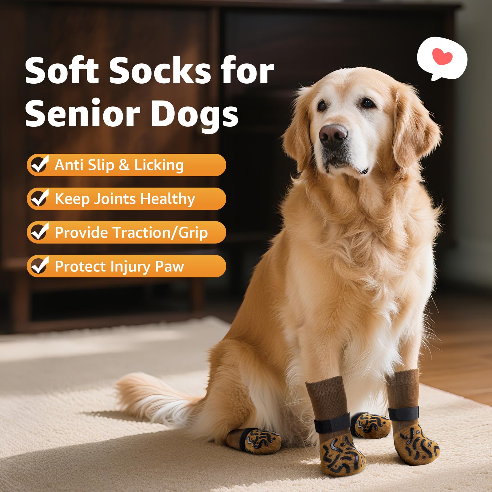 Roilpet calcetines con correa ajustable para un ajuste seguro