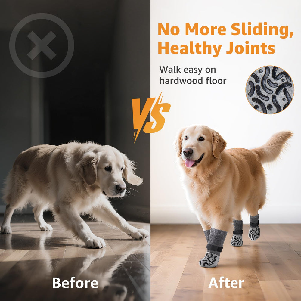 Roilpet calcetines para perro con grip de silicona en ambos lados