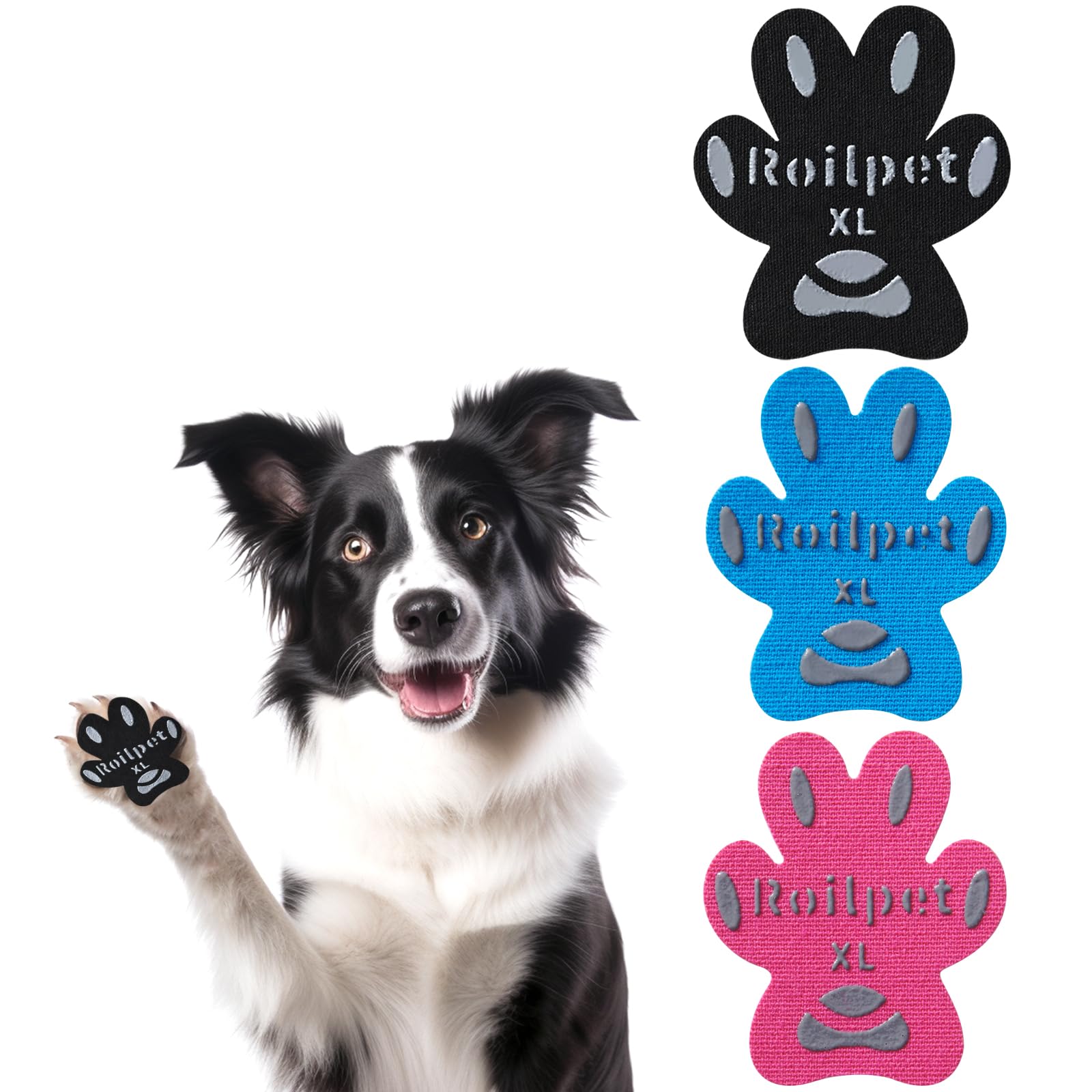 Roilpet protectores de patas, conjunto antideslizante, mejora la tracción en pisos de madera.