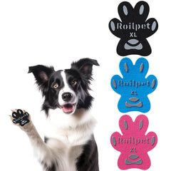 Roilpet protectores de patas, conjunto antideslizante, mejora la tracción en pisos de madera.