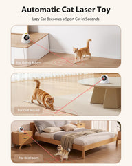 ROJECO Auto Laser Cat Toy con base magnética 360 para juego versátil