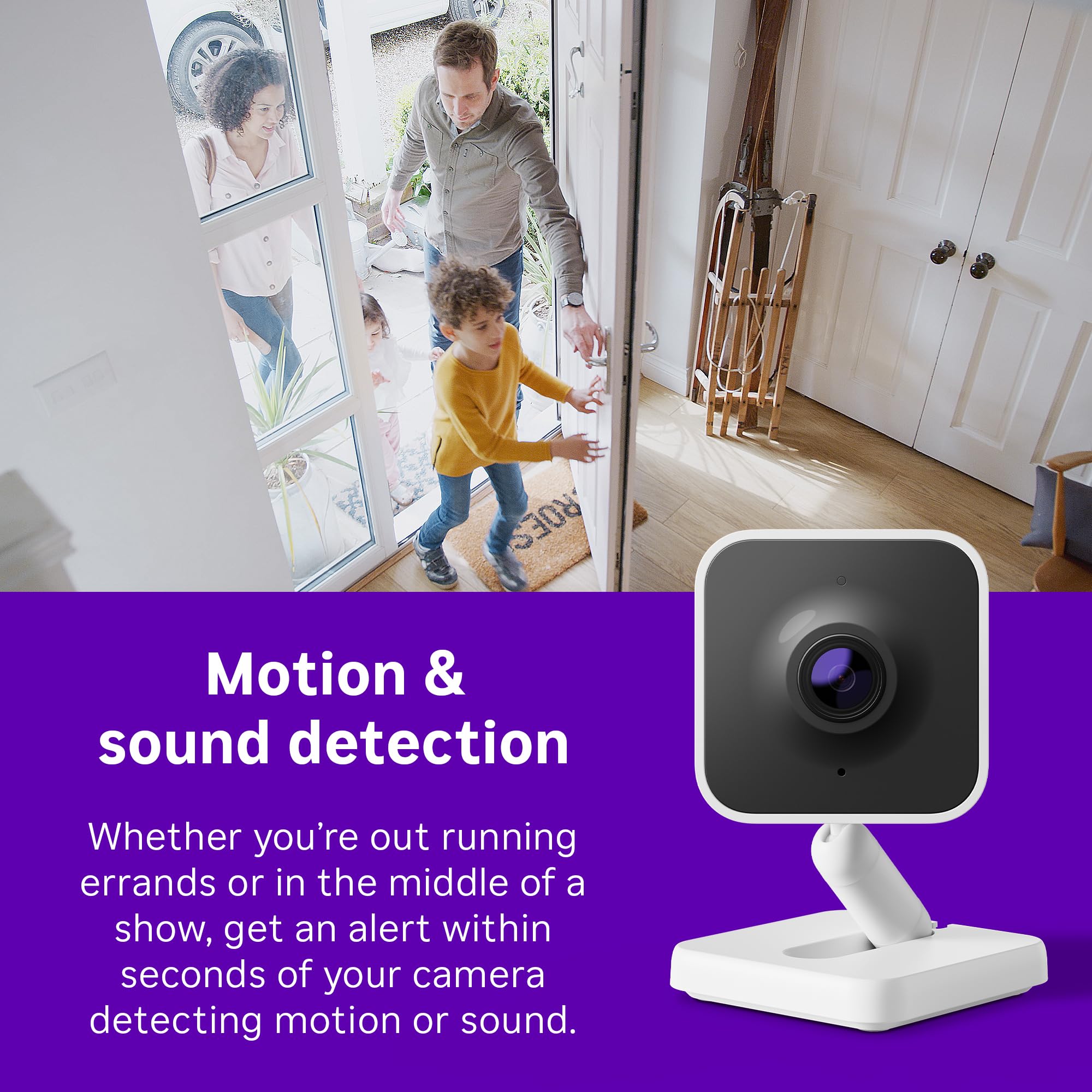 Roku Cámara se controla desde la app y con voz para comodidad