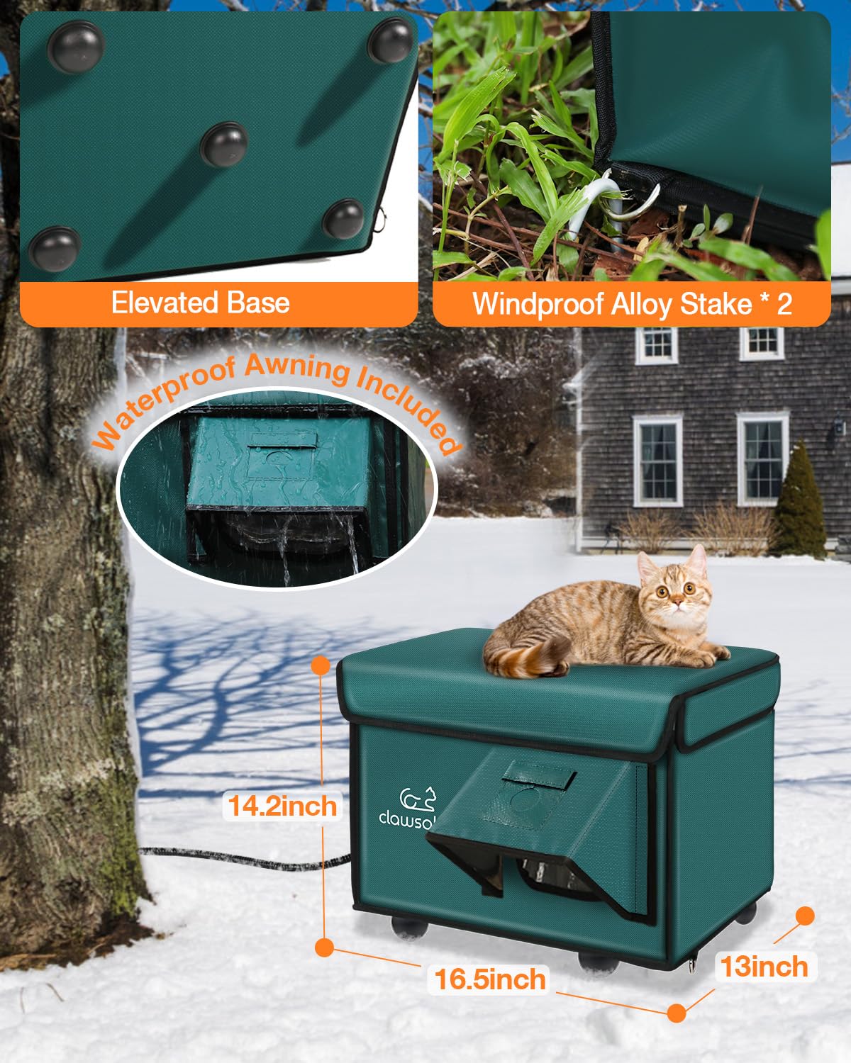 Rolimate cama gato caliente interior: calor estable para mascotas