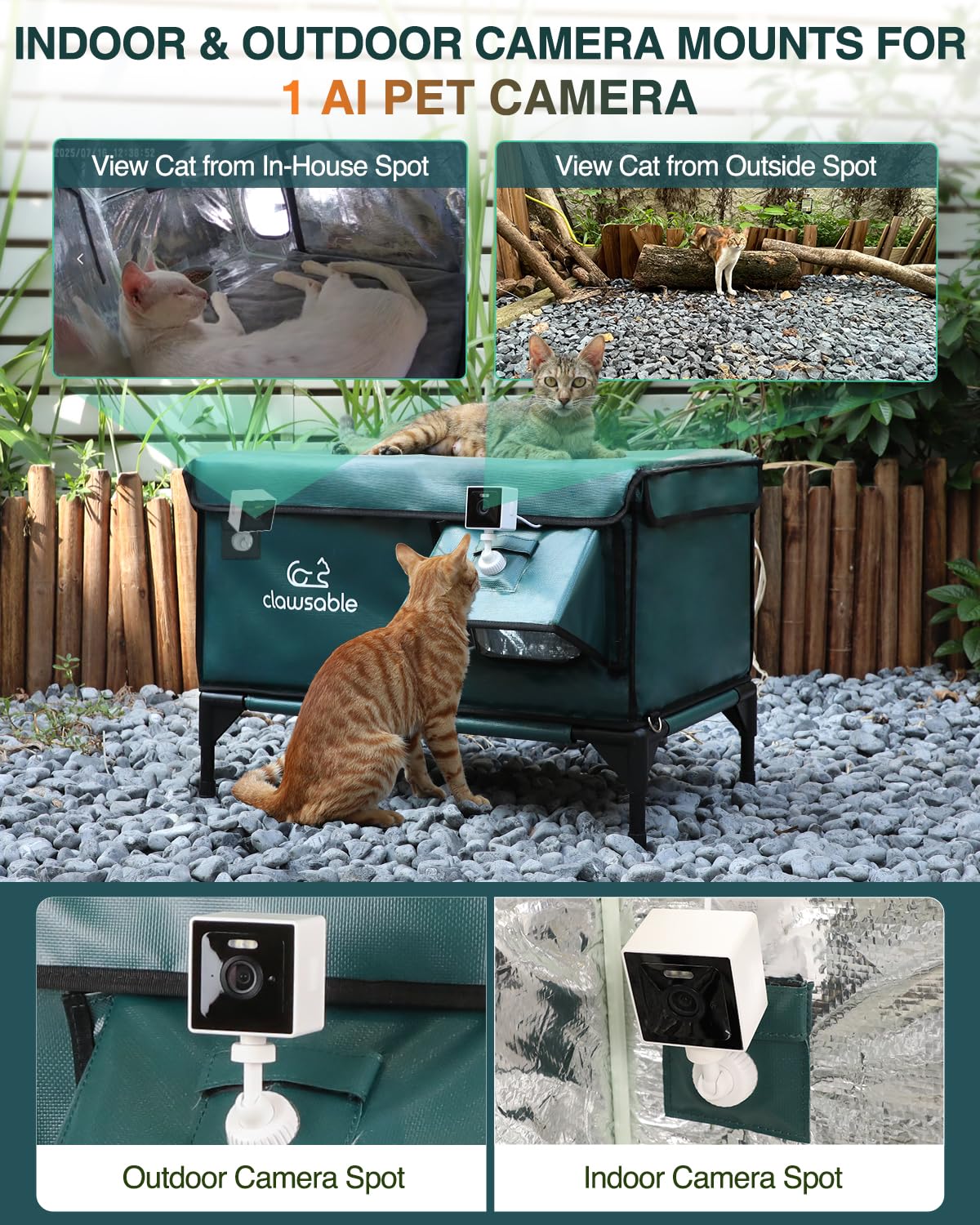 Rolimate carcasa-impermeable diseñada para exteriores mantiene a las mascotas secas.