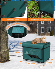 Rolimate puerta de escape para gatos, seguridad ante depredadores y corrientes.