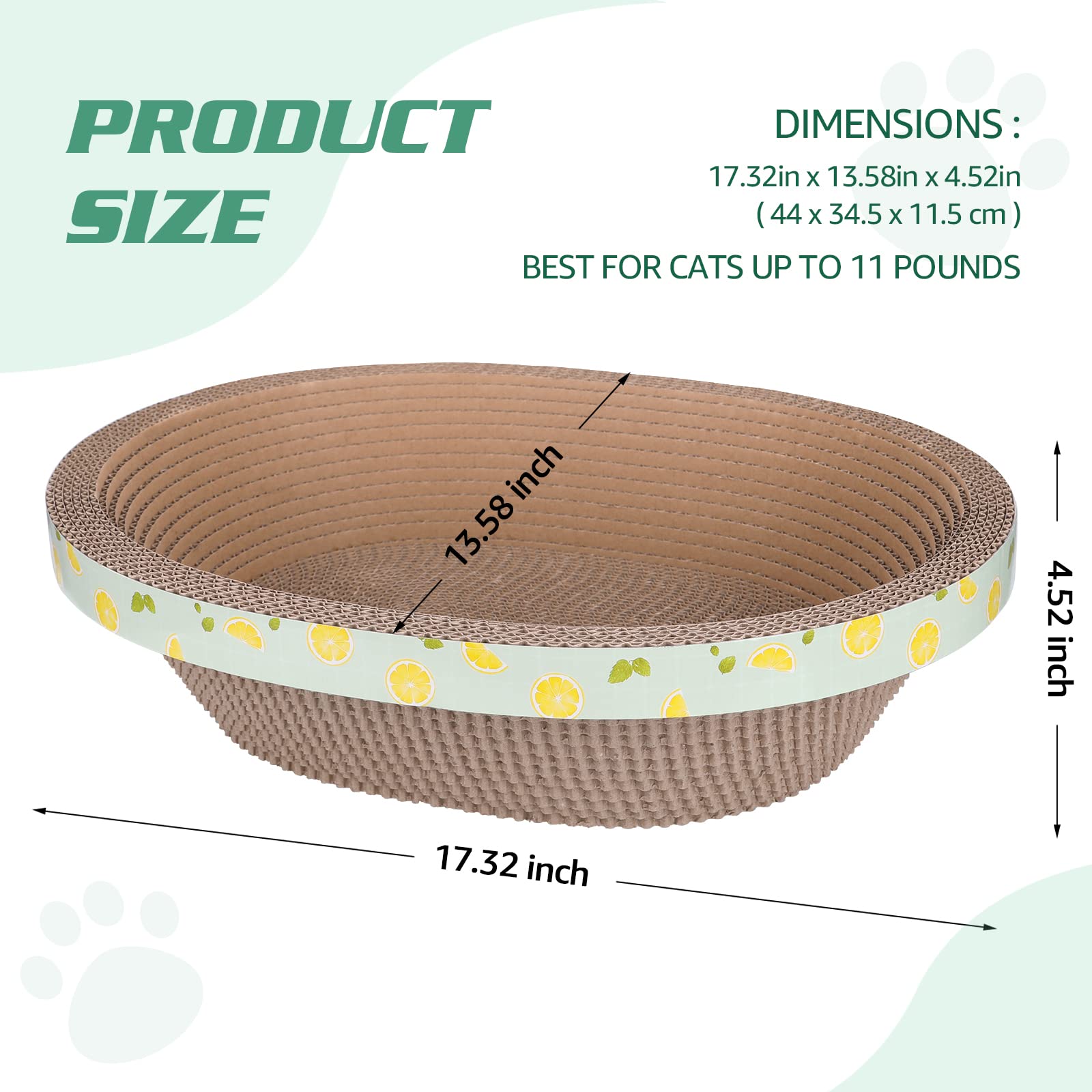 ROMOHOM medidas 44x34,5 cm, adecuada para gatos medianos.