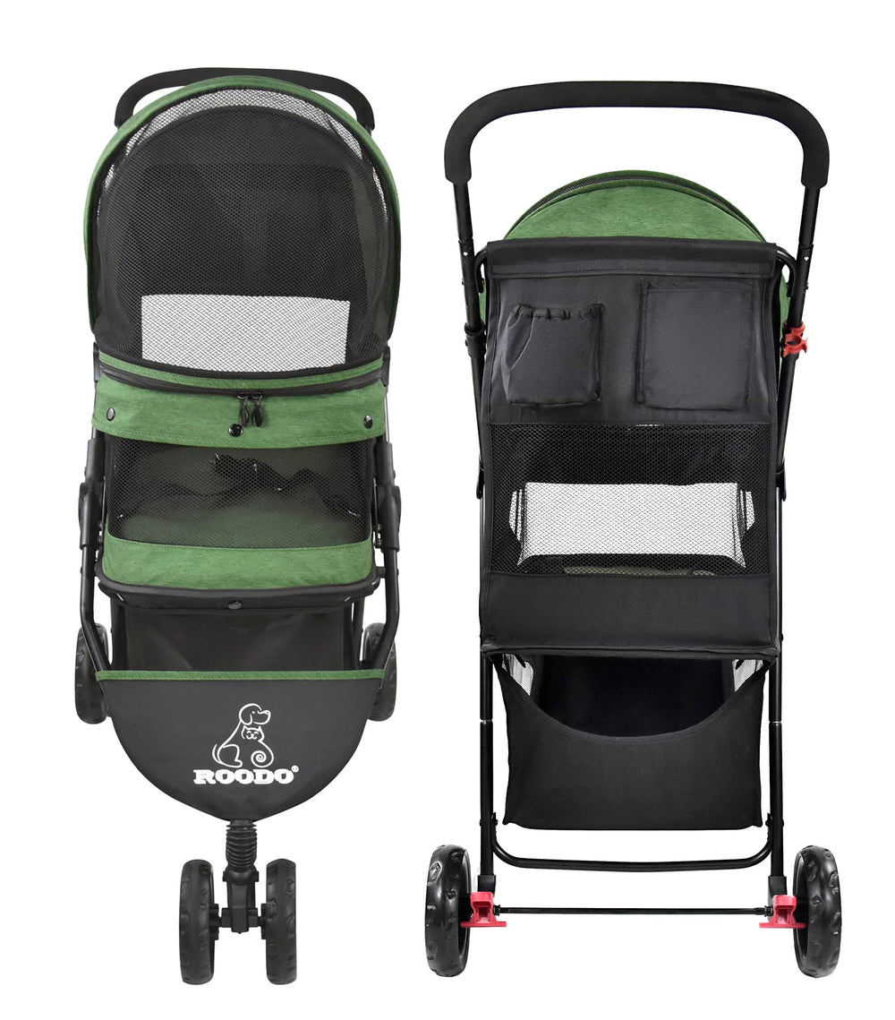 ROODO color verde, apariencia moderna para paseos al aire libre.