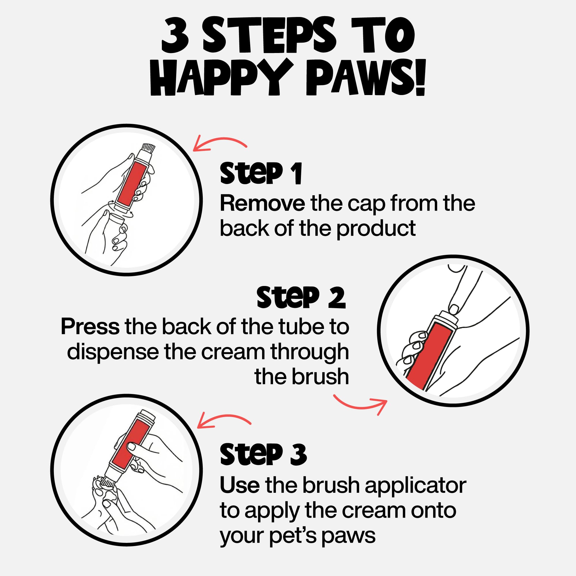 ROOFUS THE DOG aplicacion-facil: formato práctico para cuidado de patas sin ensuciar