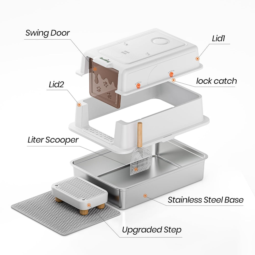 Rootling pedal facilita el acceso para gatos mayores.