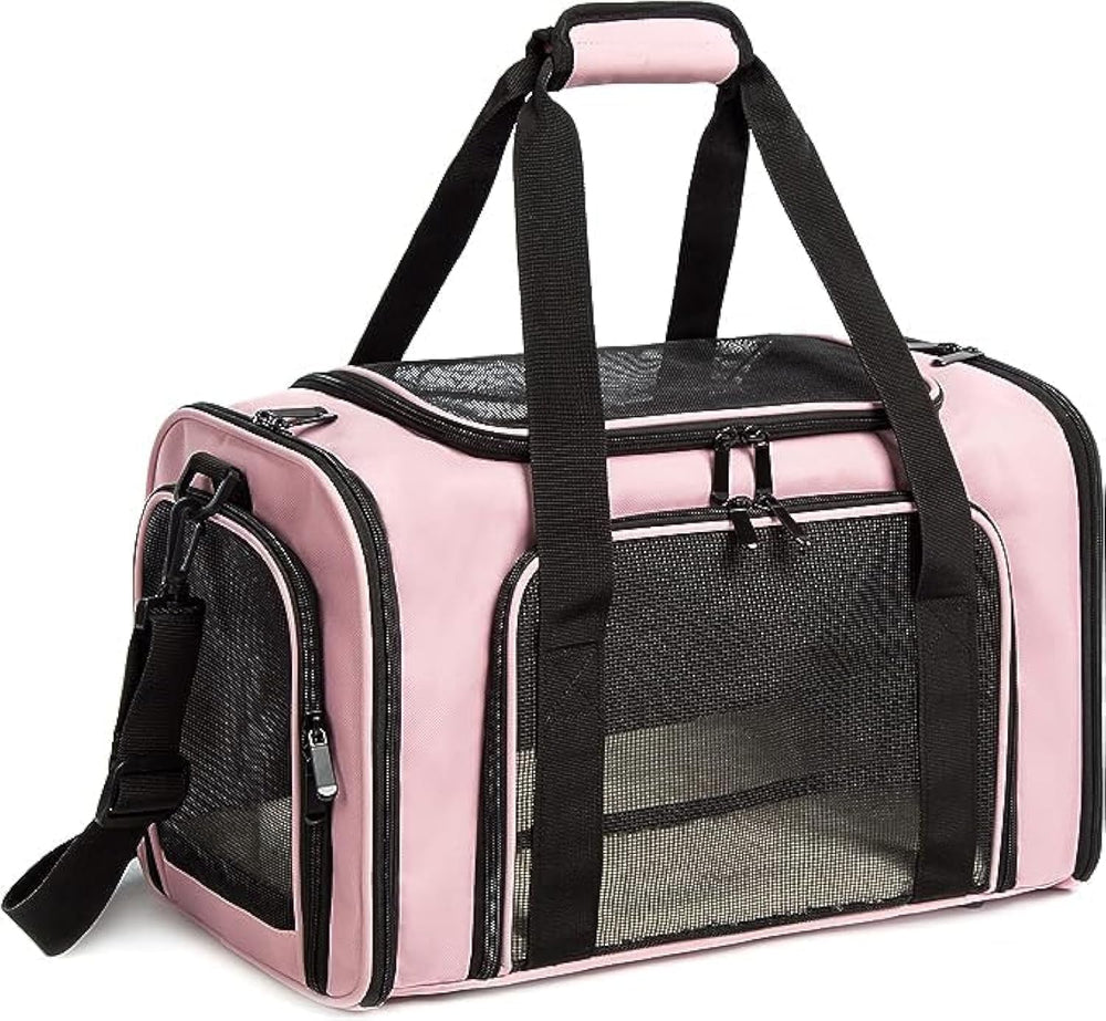 ROSEBB transportín rosado frontal para mascotas, comodidad y seguridad en cada viaje