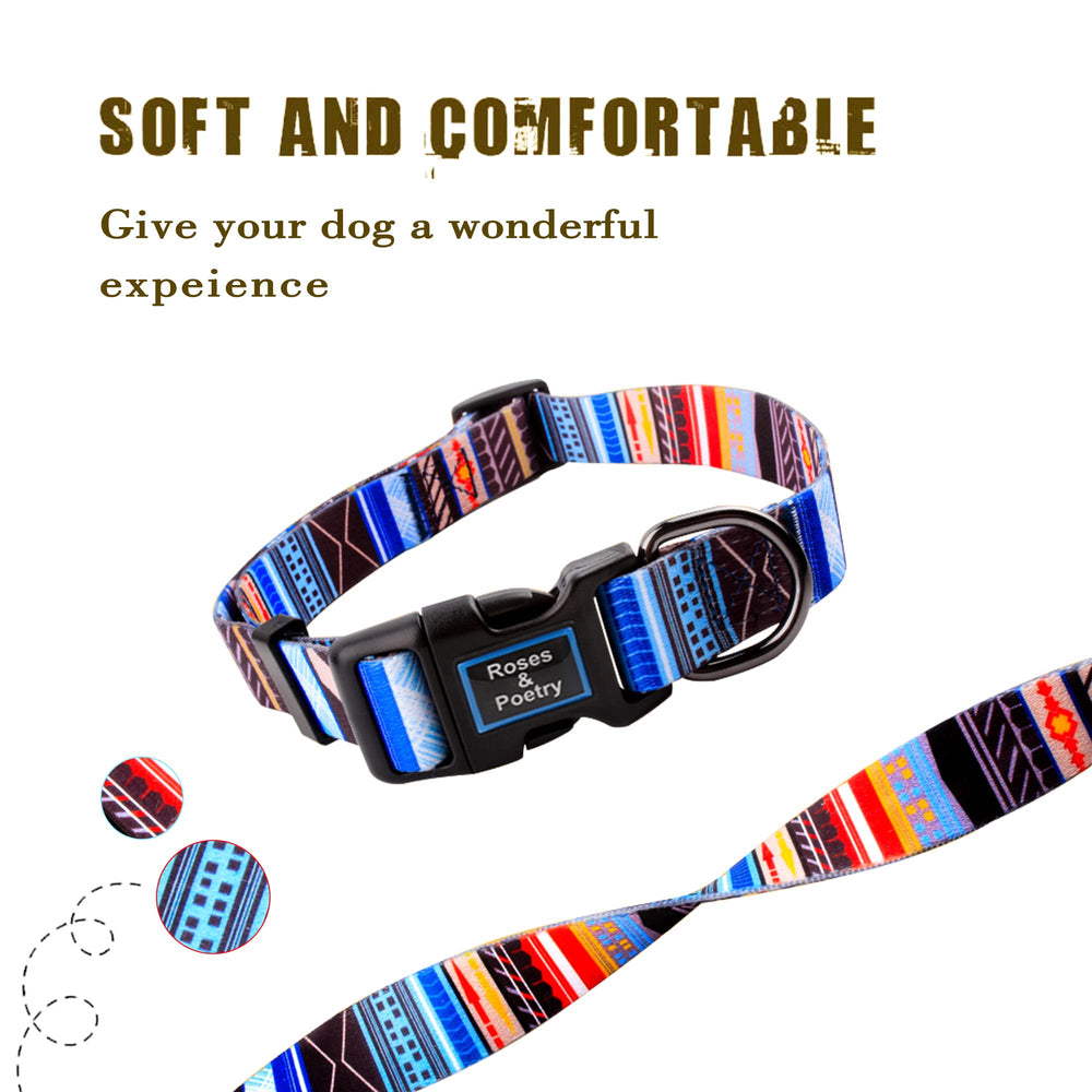 Roses&Poetry collar talla ajustable, perfecto para crecer con tu perro.
