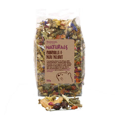 Rosewood Naturals Delicia para Chinchilla y Degu, mezcla natural de 14 ingredientes para tentempié saludable