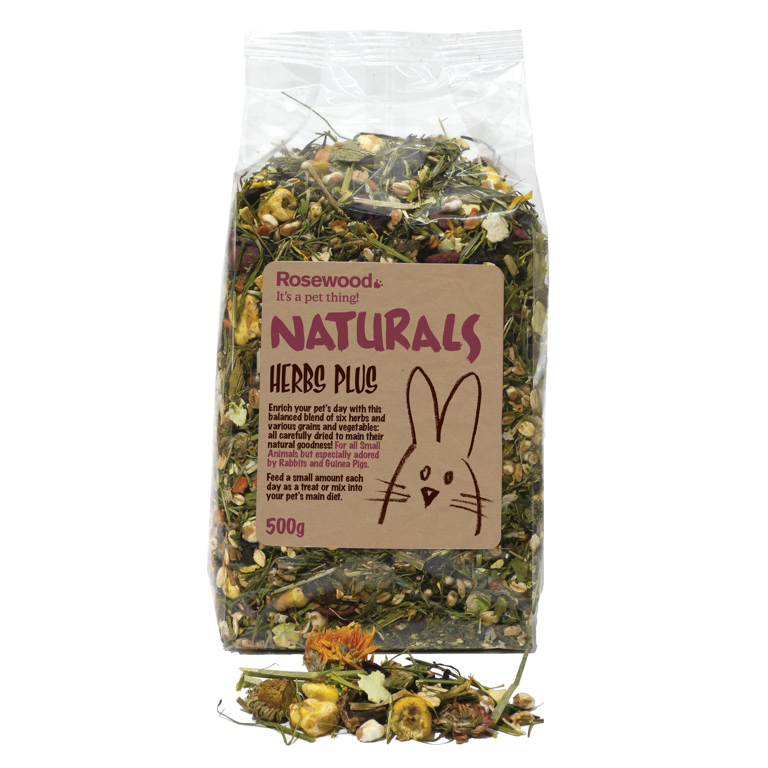 Rosewood Naturals Herb Plus: bolsa de tratamiento para mascotas pequeñas y bienestar diario