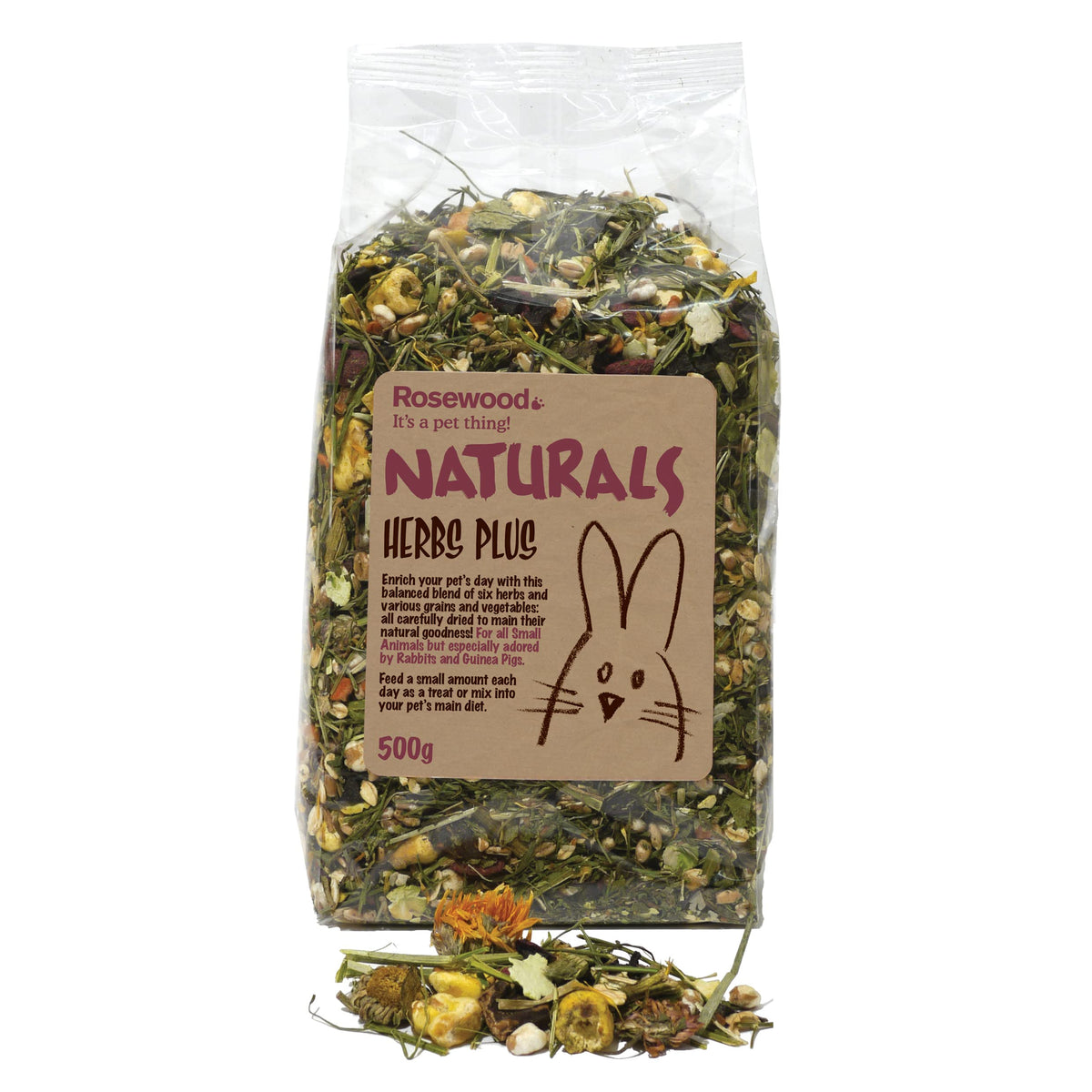 Rosewood Naturals Herb Plus: bolsa de tratamiento para mascotas pequeñas y bienestar diario