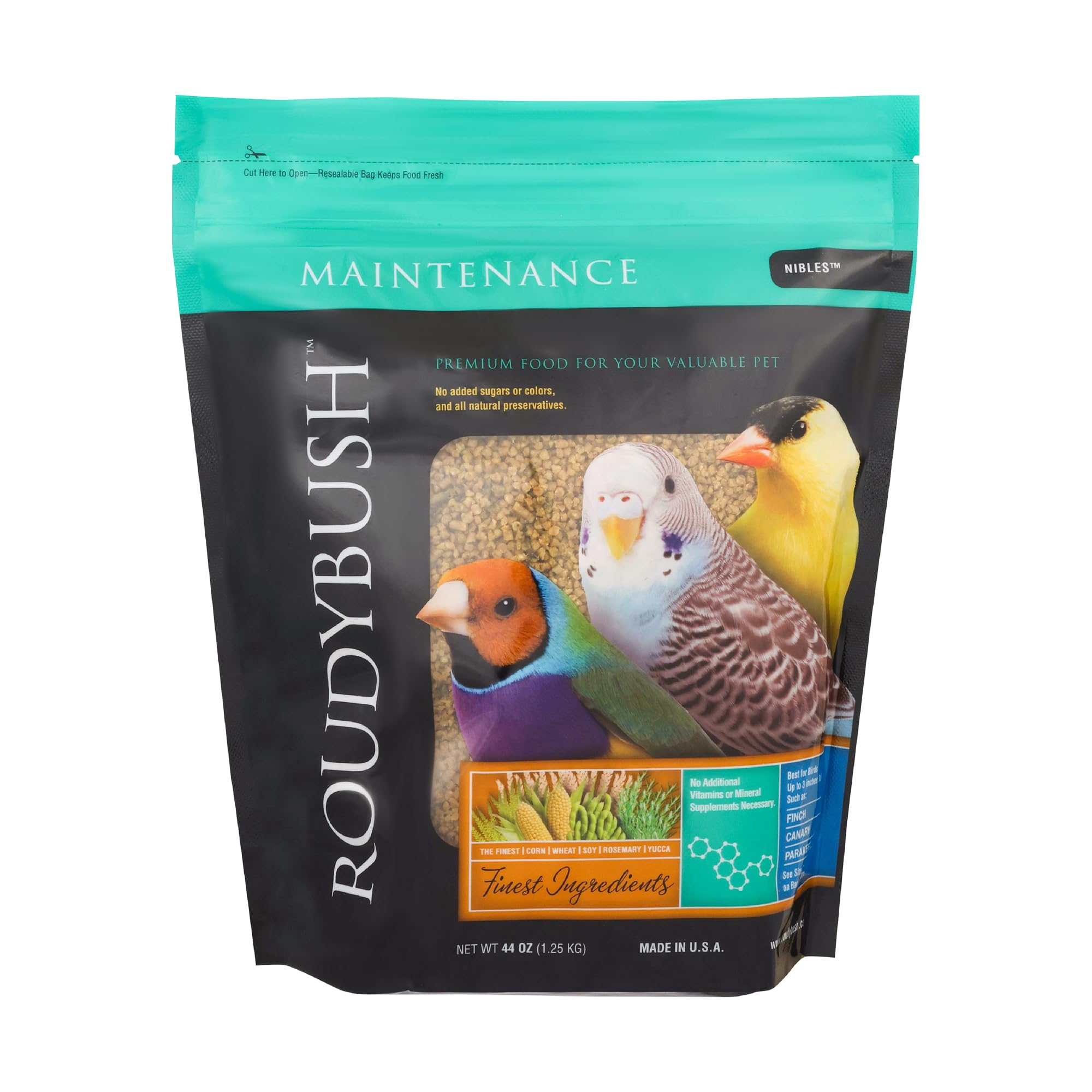 RoudyBush alimento diario mantenimiento aves, visual alimento-diario-mantenimiento-aves, textura pelletizada ideal para aves pequeñas
