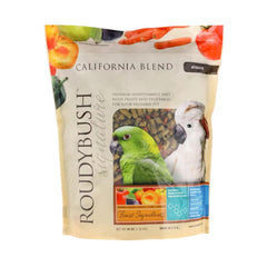 Roudybush California Blend con frutas deshidratadas, snack nutritivo para aves.