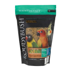 RoudyBush Daily Maintenance pellets en plato para nutrición diaria de aves