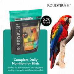 RoudyBush Dieta Senior para aves, gránulos con soja y vitaminas para adultos.