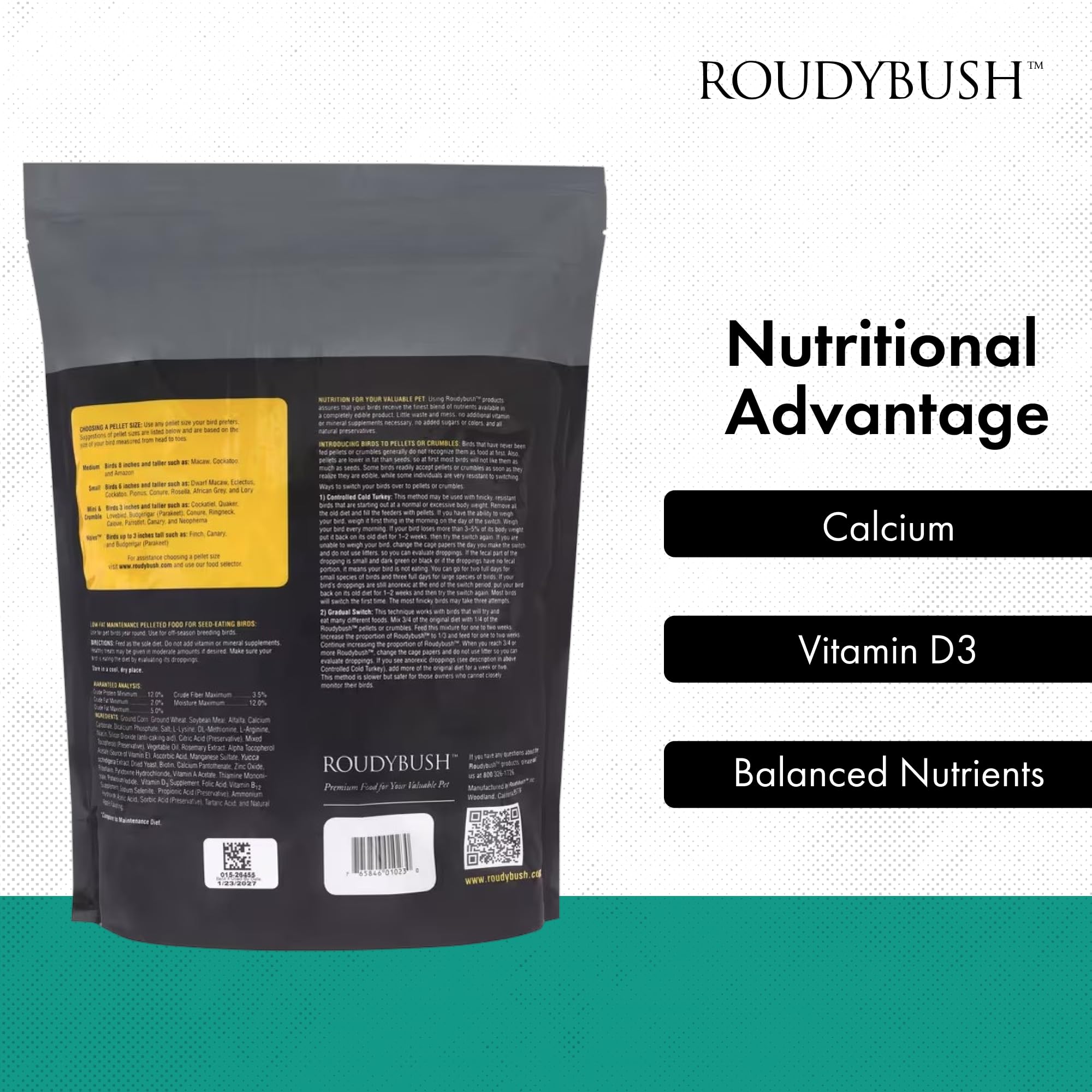 RoudyBush envase 44oz, opción conveniente para el hogar.