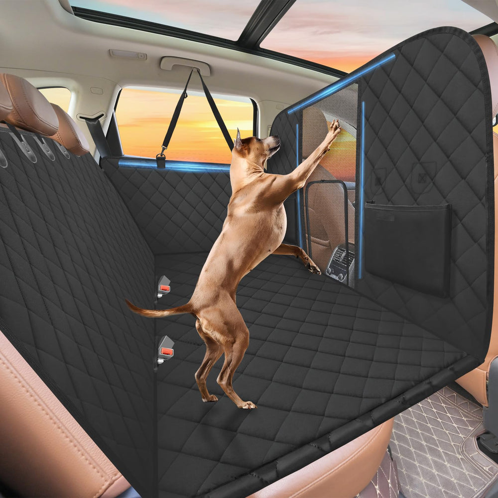 ROUWINNE barrera alta para asiento trasero con malla: seguro para el perro