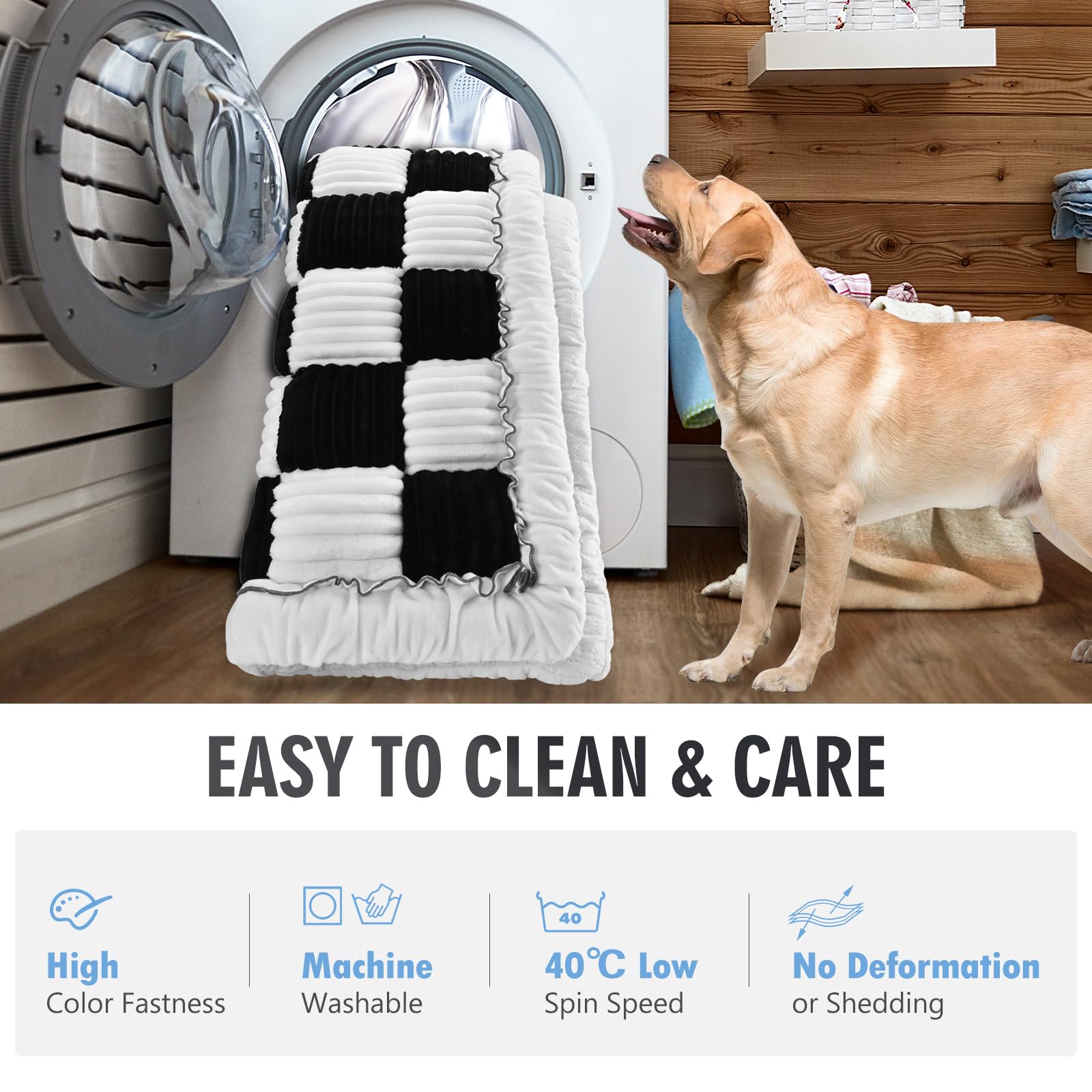 ROUWINNE cama-perro-lavable-a-maquina facilita limpieza tras cada viaje.