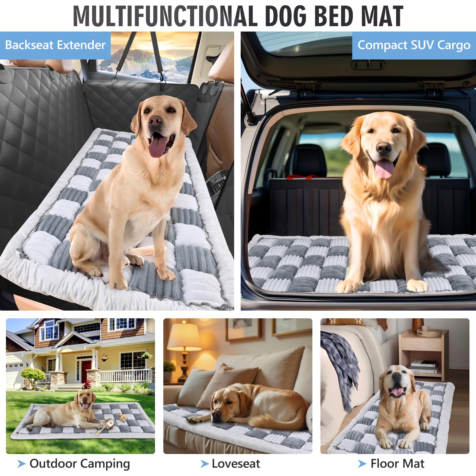 Protector de asiento para perro ROUWINNE evita suciedad y pelos