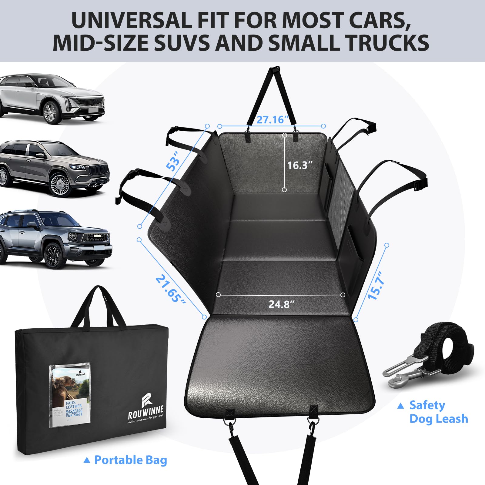 ROUWINNE cobertura impermeable protege el respaldo del coche