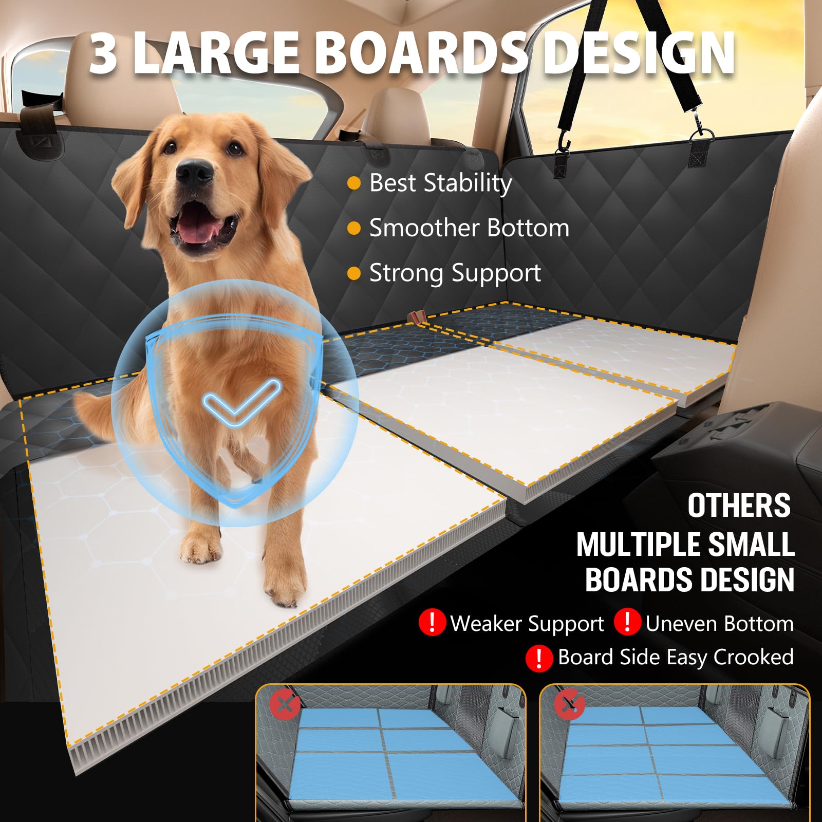 ROUWINNE material de siete capas impermeable protege el interior del coche.