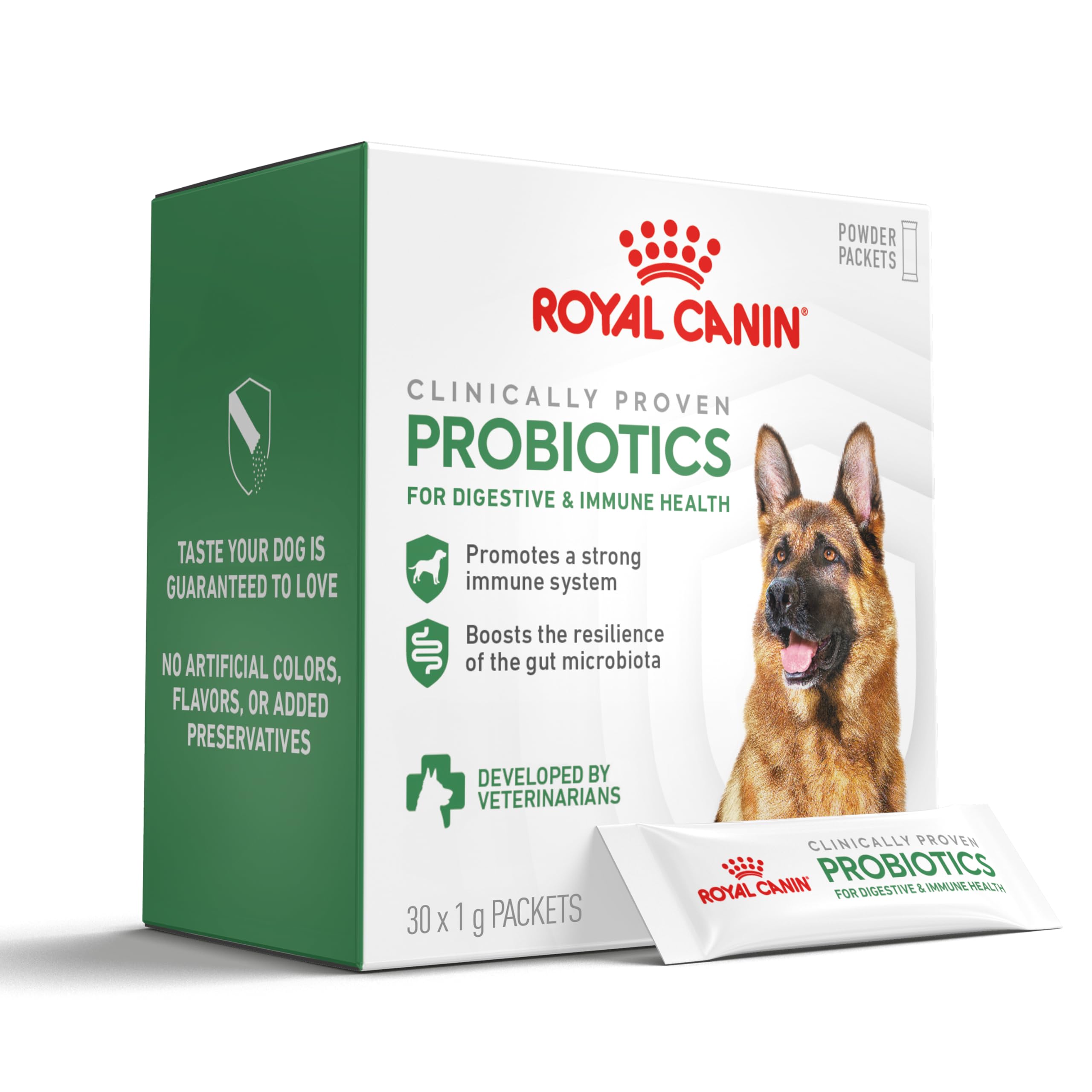 ROYAL CANIN Probióticos: polvo sobre comida para apoyar la salud digestiva.
