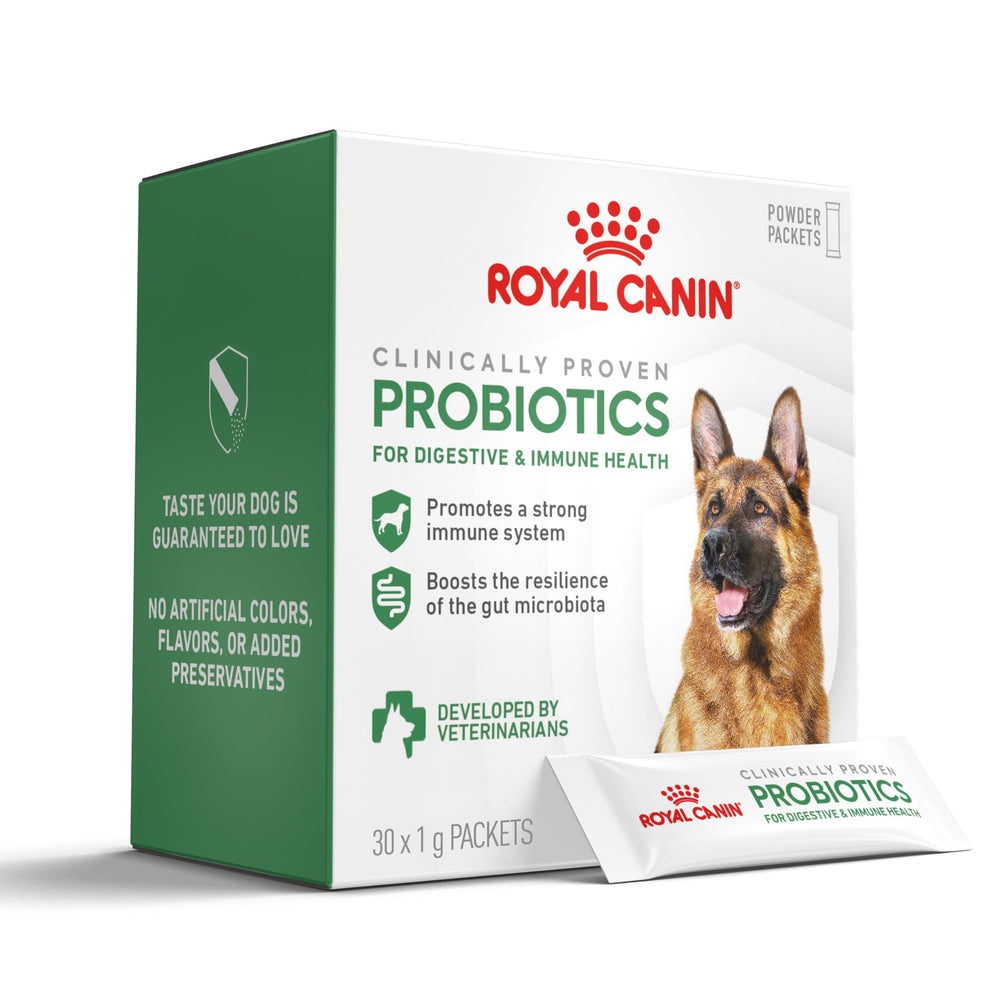ROYAL CANIN Probióticos: polvo sobre comida para apoyar la salud digestiva.
