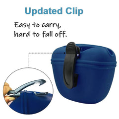 Clip de cintura RoyalCare ofrece sujeción estable en cinturón o mochila.