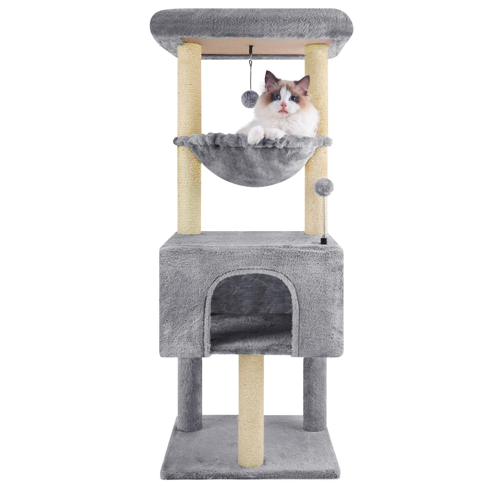 Roypet Arbol Gatos 43-3 esquina: diseño compacto ideal para espacios pequeños.