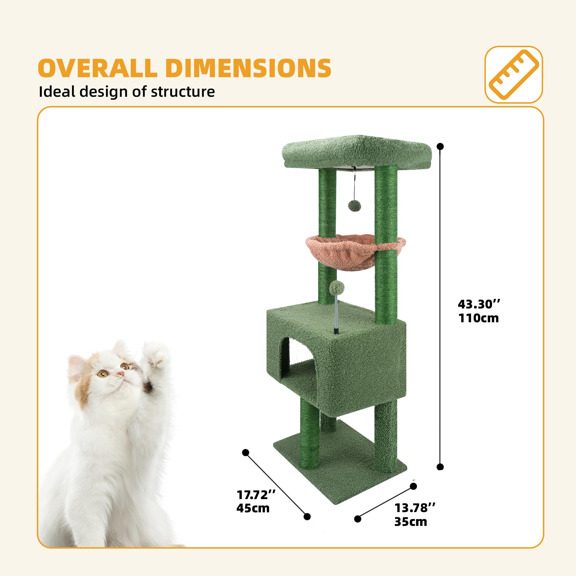 Roypet casa-gatos verde: refugio acogedor para siestas y observación.