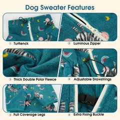 ROZKITCH chaqueta de invierno para perro, viento y reflectiva para caminatas frías