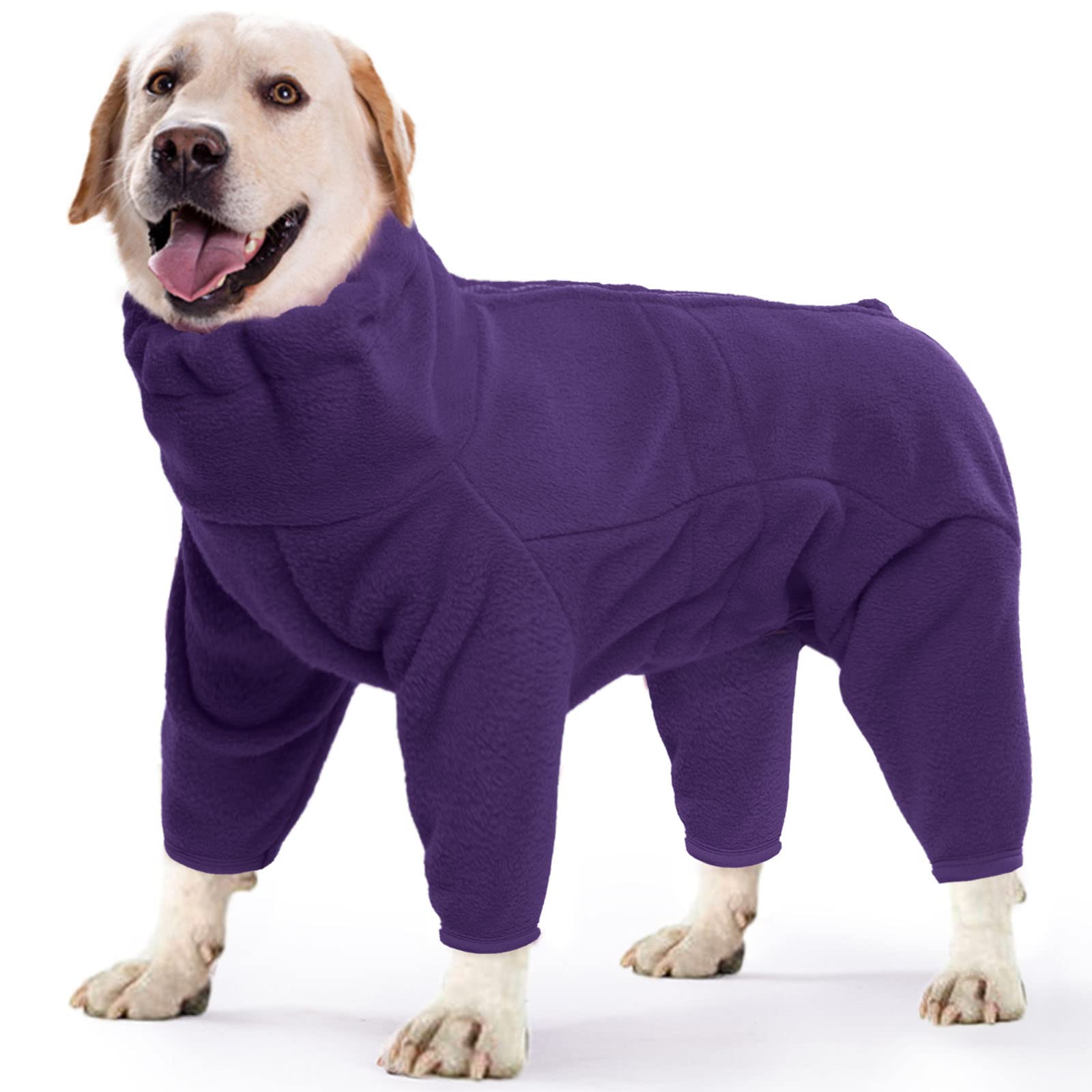 ROZKITCH chaqueta morada para perro frontal, abrigo cálido para paseos de invierno