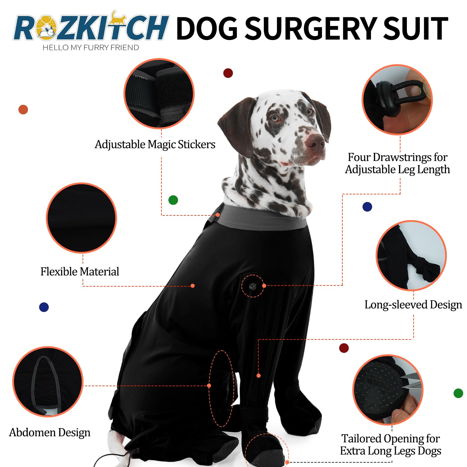 ROZKITCH cierre de velcro trasero facilita vestir y quitar.