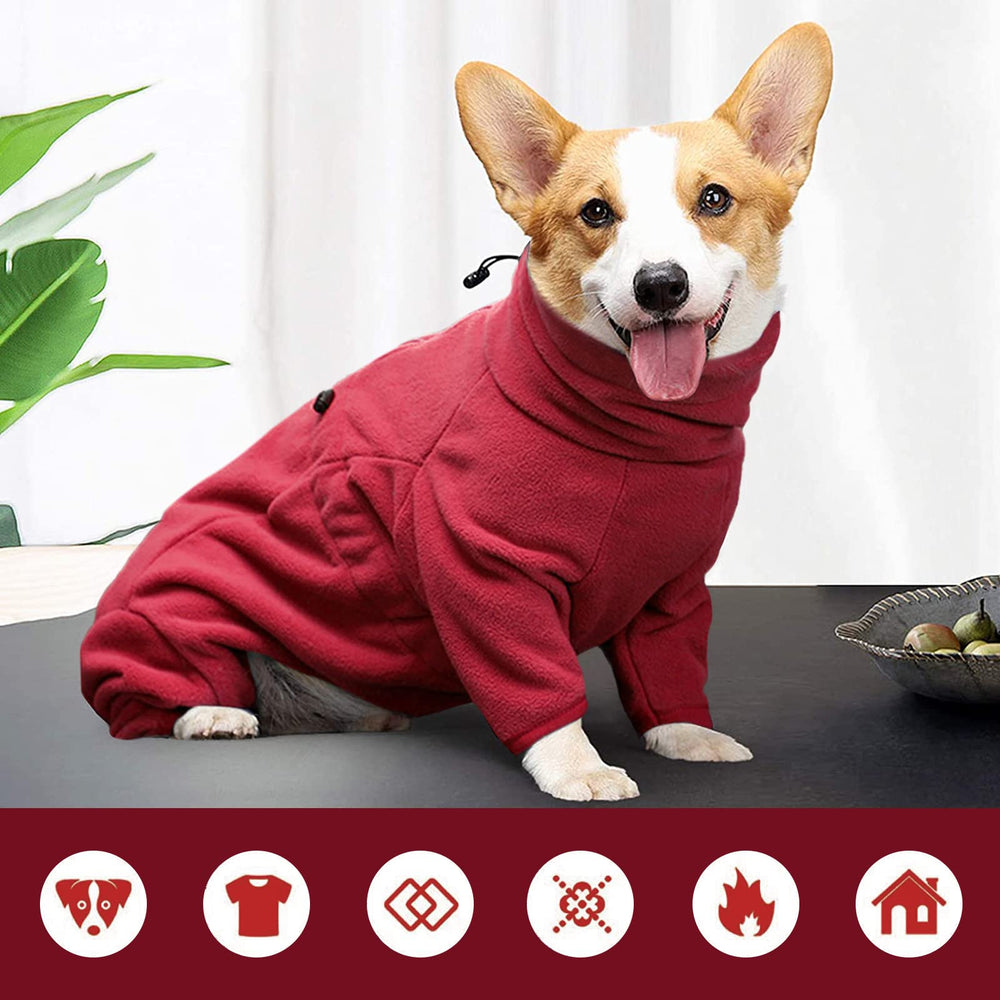 ROZKITCH diseño doble polar para cuatro patas, mayor calor y cobertura.