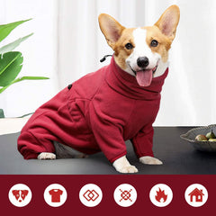 ROZKITCH diseño doble polar para cuatro patas, mayor calor y cobertura.
