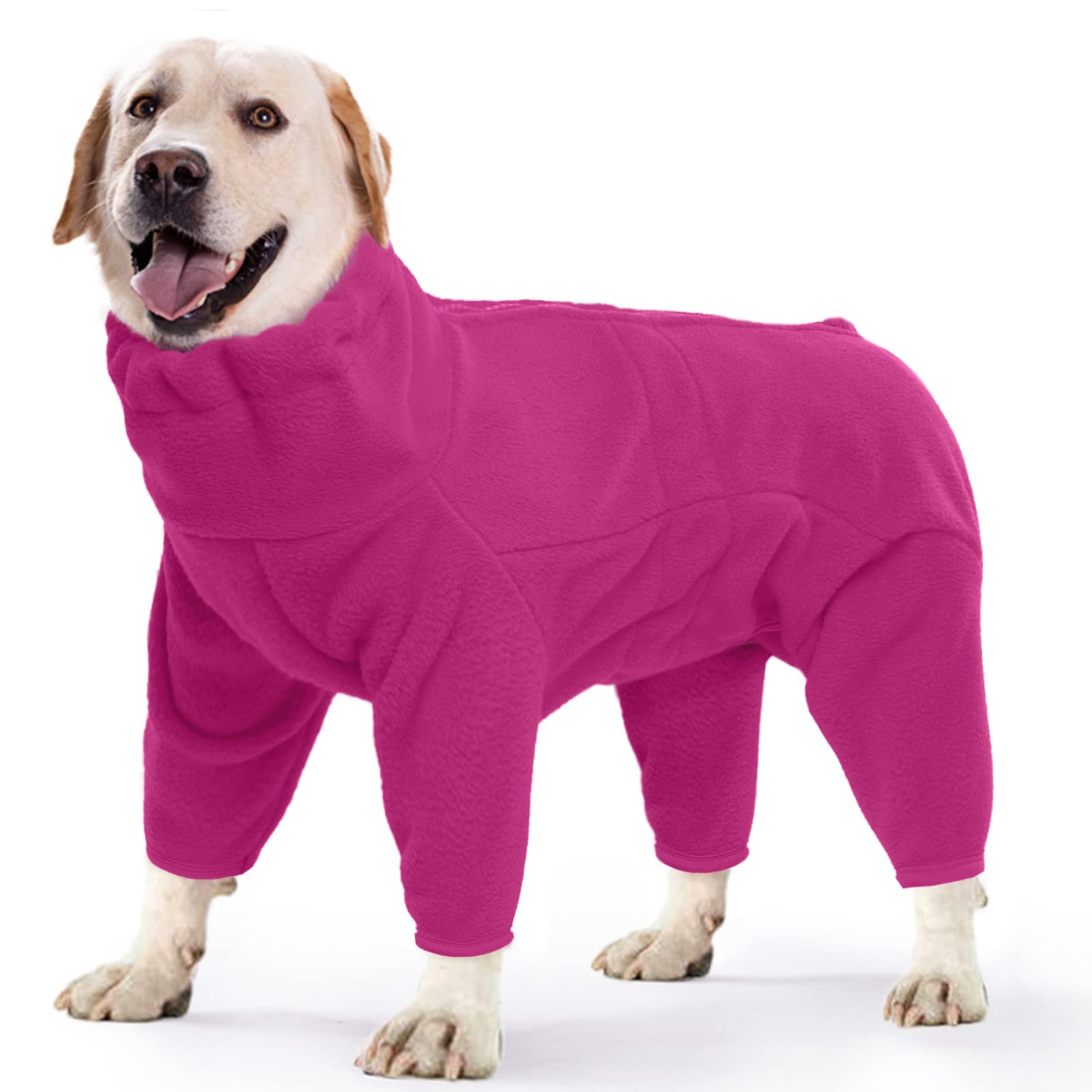 ROZKITCH chaqueta térmica para perros en rosa, vista frontal, ideal para paseos en frío