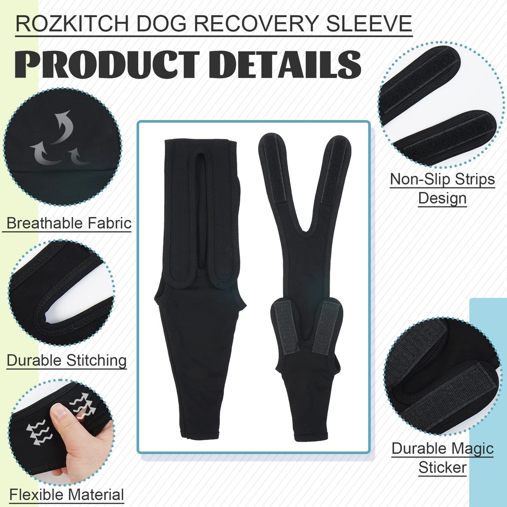 ROZKITCH manga para pata delantera izquierda, protección flexible para recuperación diaria.