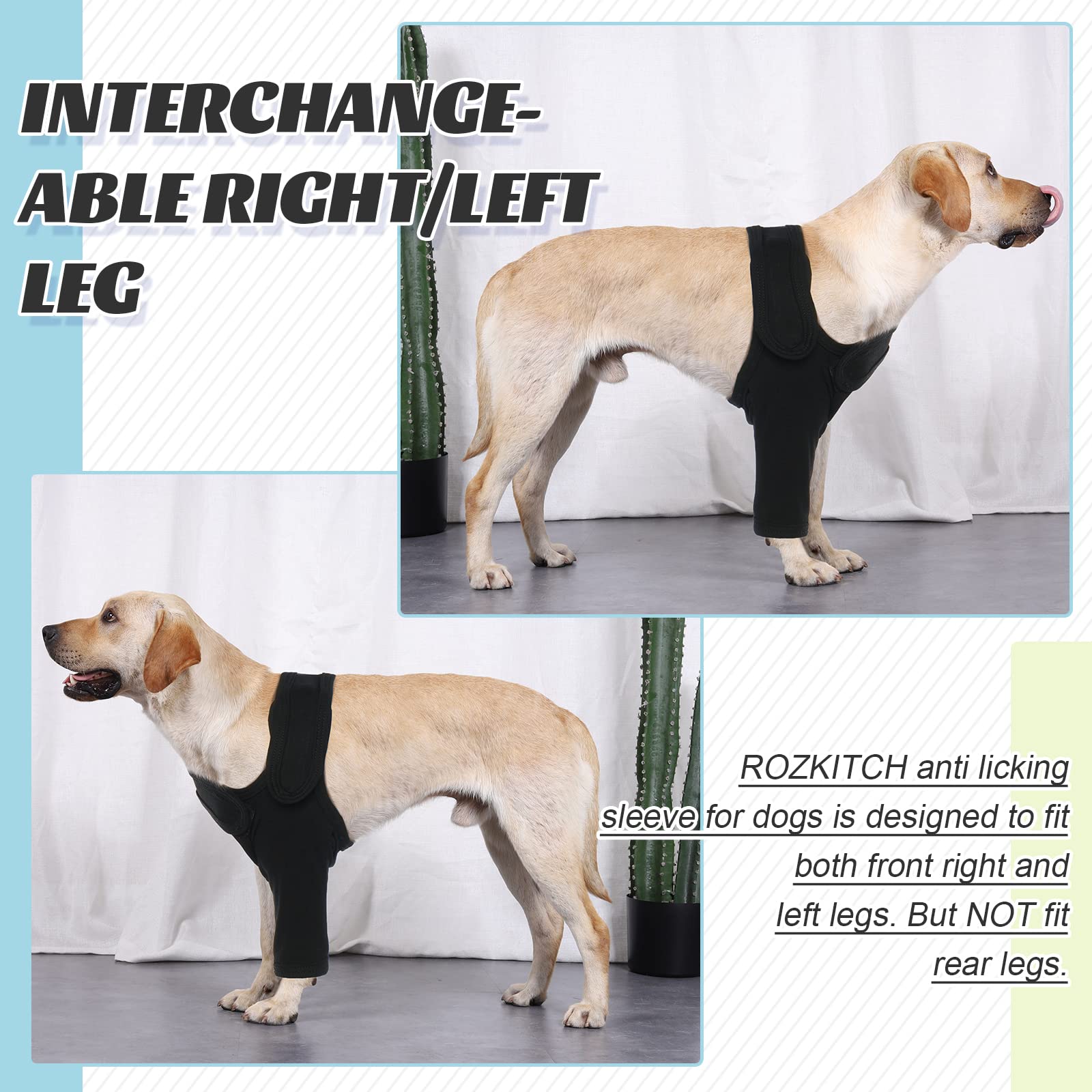 ROZKITCH material aireado de algodón-elástico, tela transpirable para comodidad del perro.