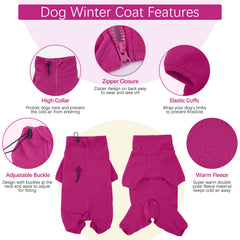 ROZKITCH mono invierno para perro pequeño, facilita vestir sin estrés